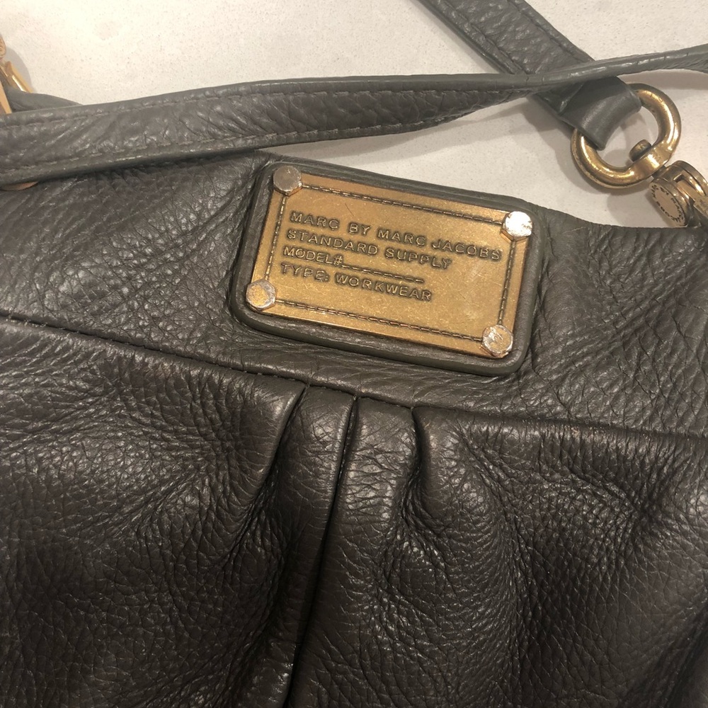 Marc By Marc Jacobs Mini Leather Crossbody Gray View 4